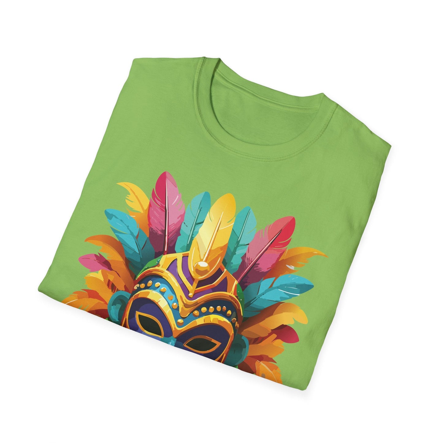 Mask Tee Shirt Unisex Masquerade Design Gildan Softstyle 64000 100 Percent Ring Spun Cotton Tee