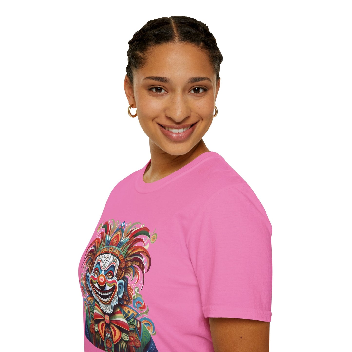 Clown Shirt Unisex Tee Funny Man Circus Shirt Scary Man Tee Gildan Softstyle 64000