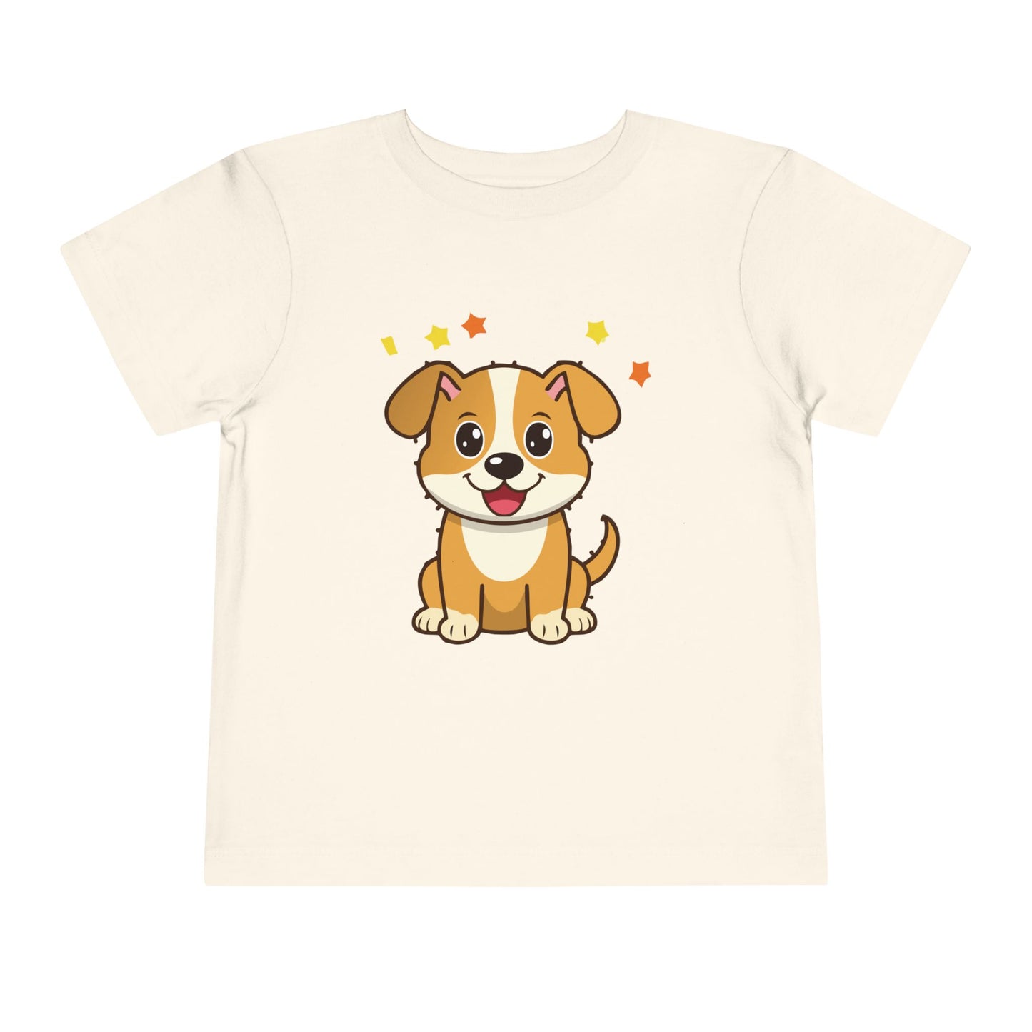 Bonita camiseta de manga corta para niños pequeños con diseño de cachorro: regalo adorable para amantes de las mascotas (2 a 5 años)