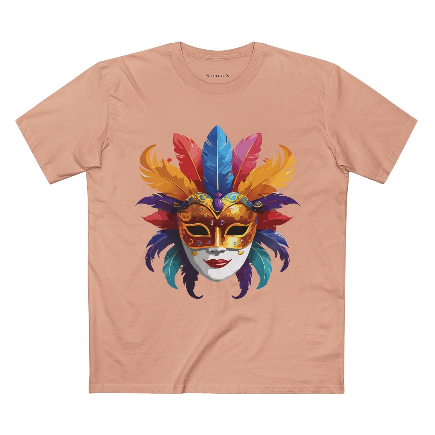 Mask Graphic Unisex 100 Cotton Staple Tee 12