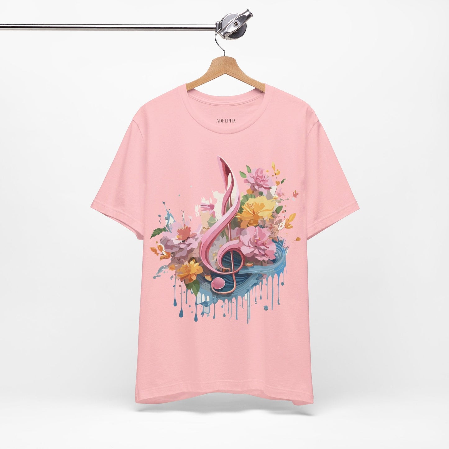 Music Graphic T Shirt Unisex Adelpha Vintage Inspired Art Design Tee Short Sleeve Premium Jersey