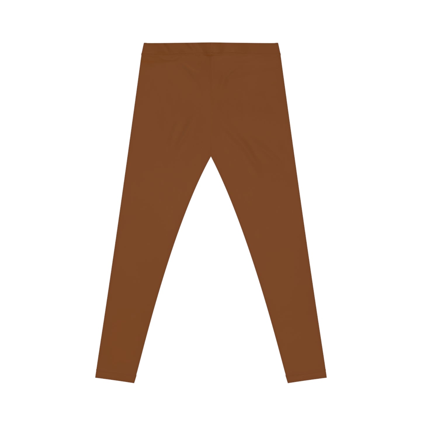 Raw Amber Rust Color Women's Poly-Span Casual Leggings XS-2XL