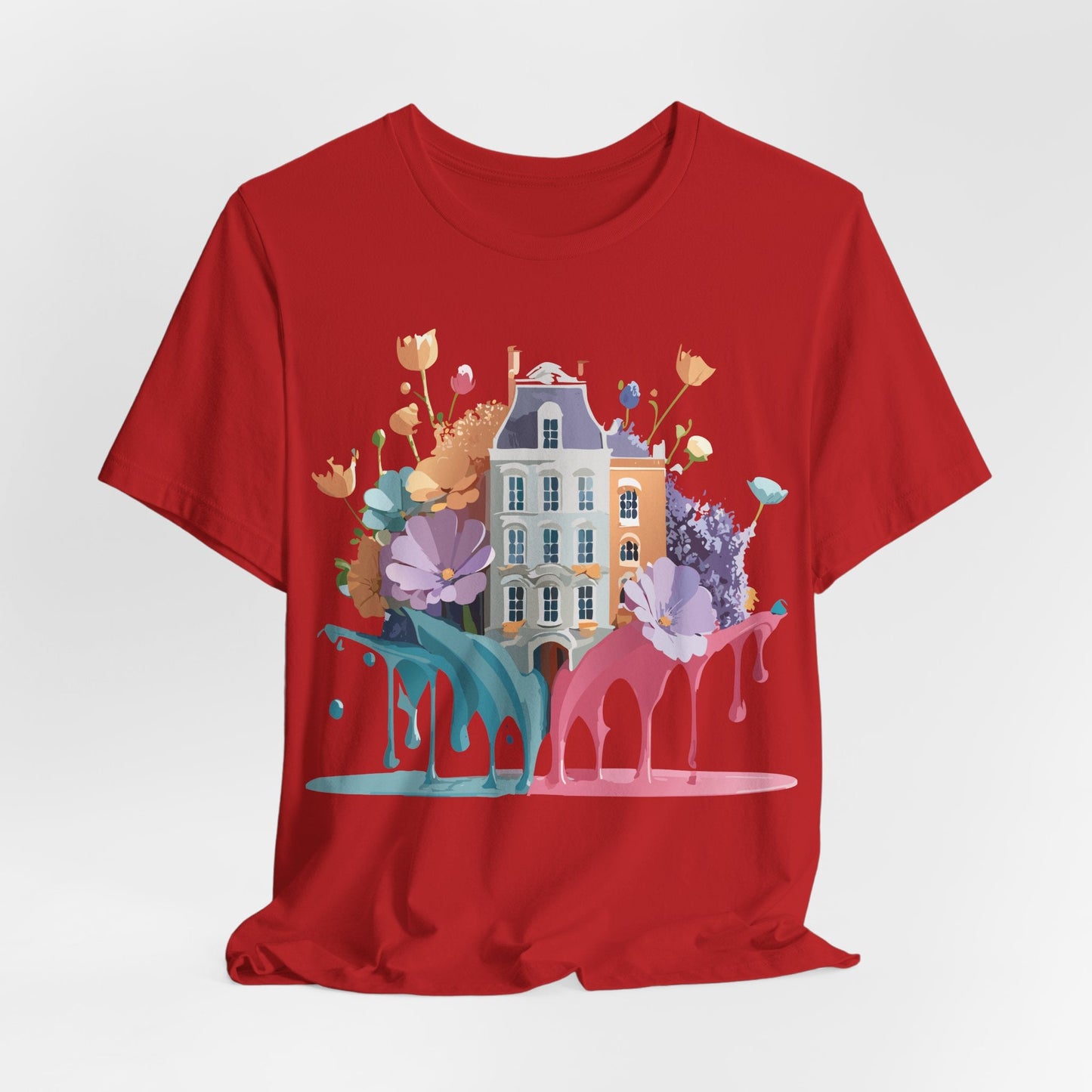 Adelpha Vintage Amsterdam Graphic Tee For Everyday Casual Wear Unisex Short Sleeve Shirt