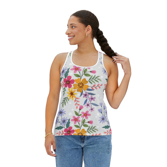 Camiseta de tirantes de verano con estampados florales