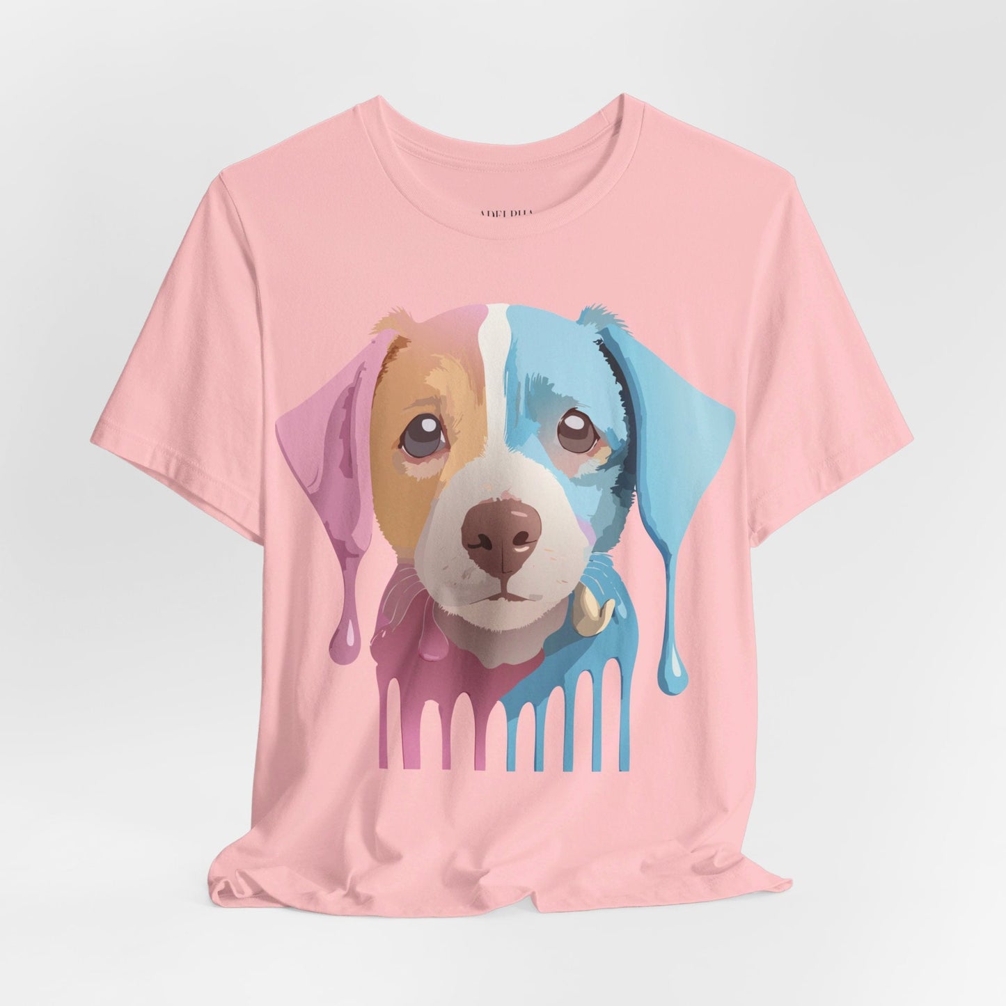 Unisex Dog Graphic Tee With Vintage Inspired Artwork By Adelpha Short Sleeve Casual Shirt