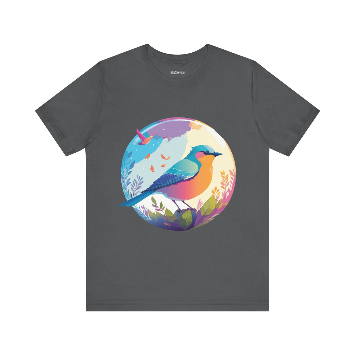 Bird Graphic Unisex Cotton Bella+Canvas Tee with Animal Design ab2
