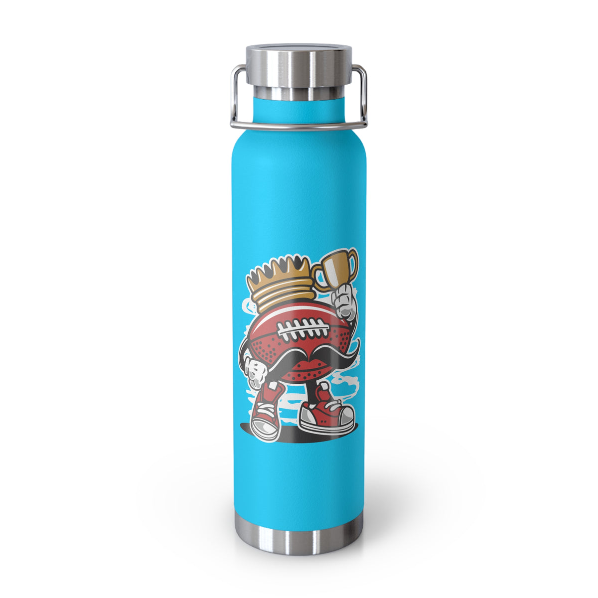 22oz Copper Insulated Water Bottle with Cartoon Design - CV21