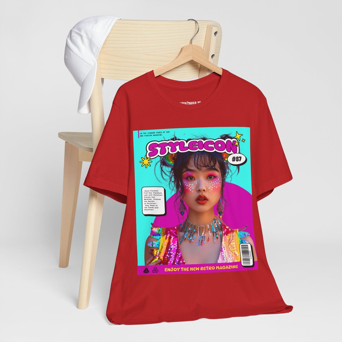 Magazine Cover Shirt Unisex Jersey Short Sleeve Tee Lightweight Breathable Fabric