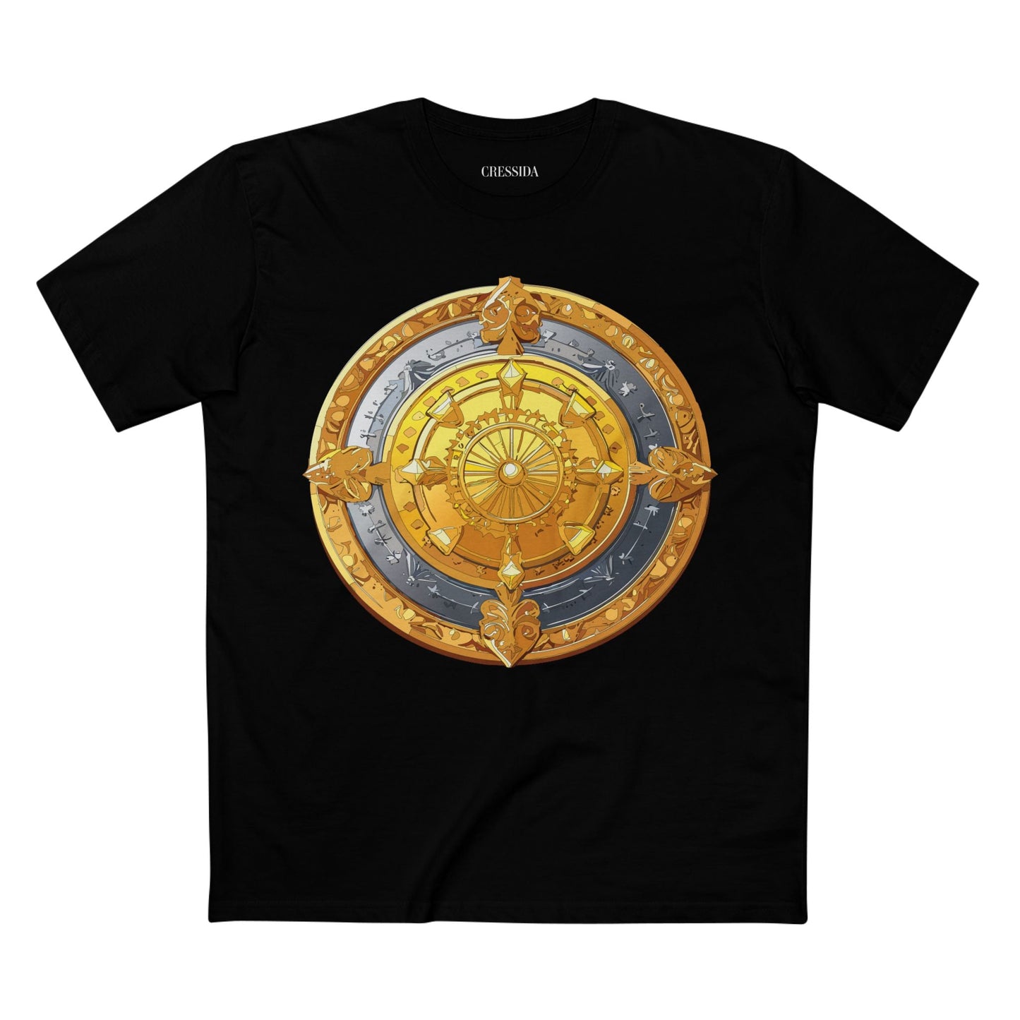 Antique Gold Coin Graphic Design T-Shirt Unisex 100 Cotton With Golden Print Artwork Tee 5