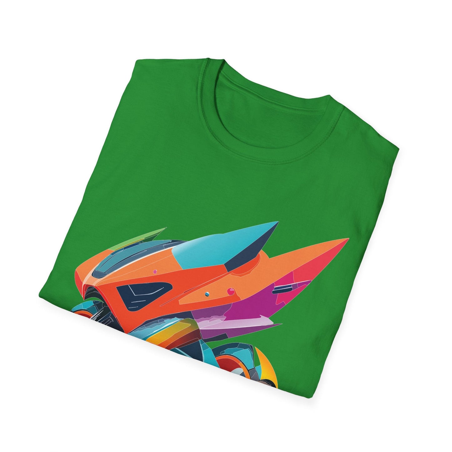 Bike Graphic Unisex Cotton Motorcycle Art Design Tee 3