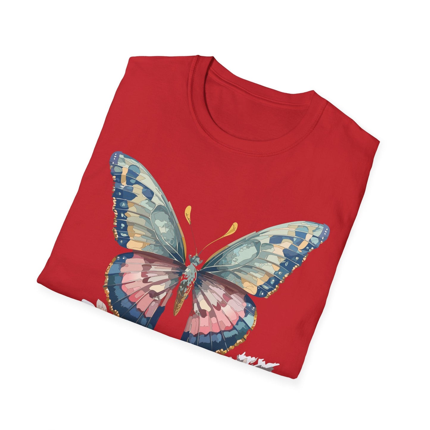 Butterfly Shirt Unisex Monarch Design Gildan Softstyle 64000 Ring Spun Cotton Tee