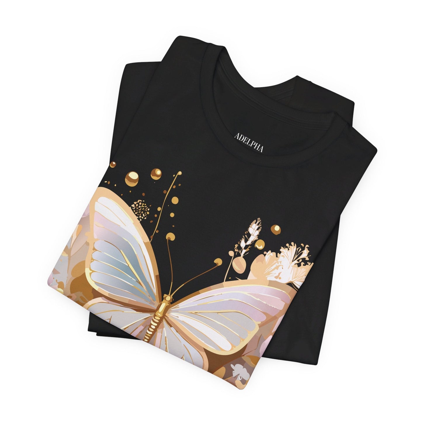 Unisex Graphic Tee With Adelpha Artwork Vintage Butterfly Inspired Art Design Tee