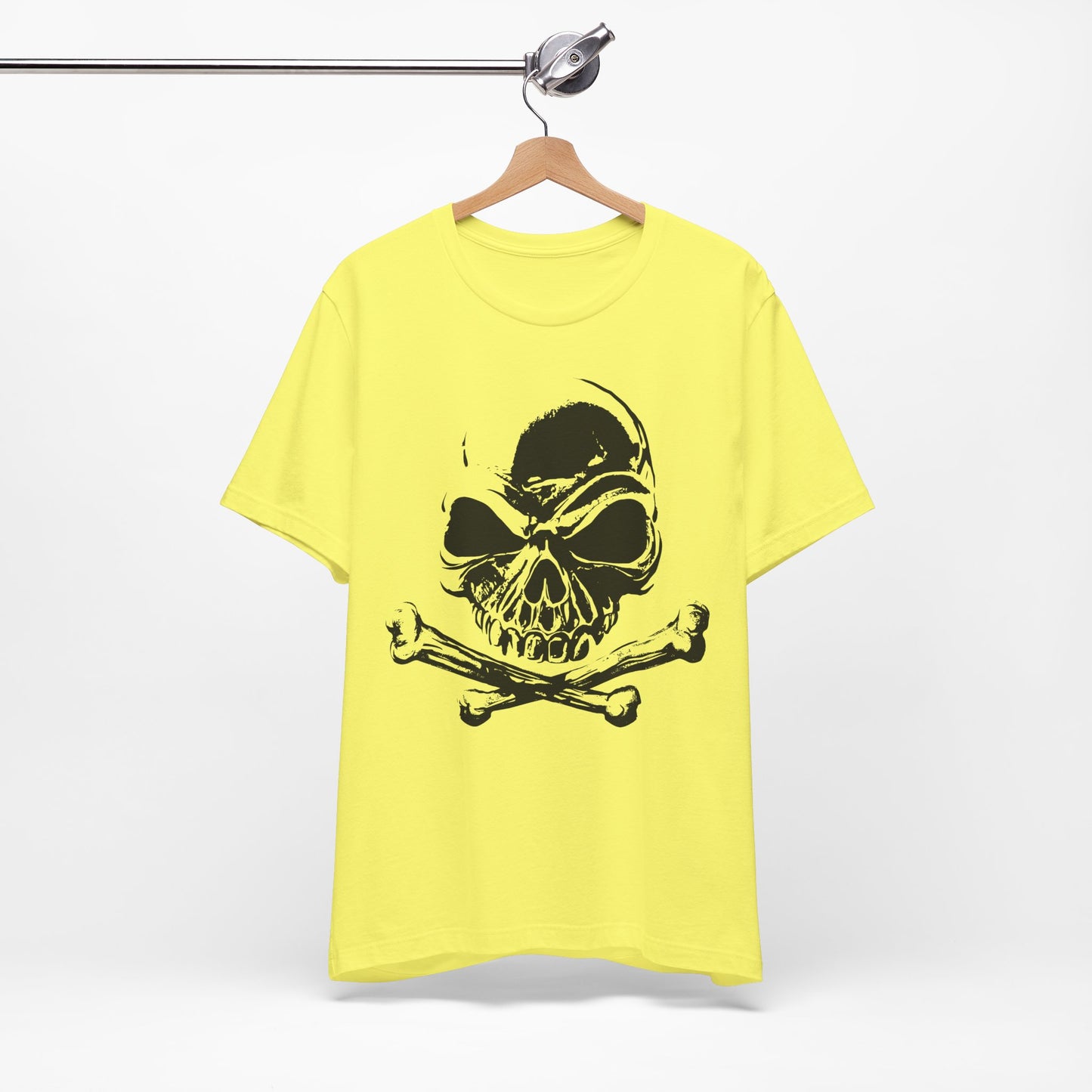 Black Skull Graphic Design Tee, Skull Shirt, Vintage Tees, Art Design T-Shirt, Vintage Graphic Tee, Art Shirts with Skulls