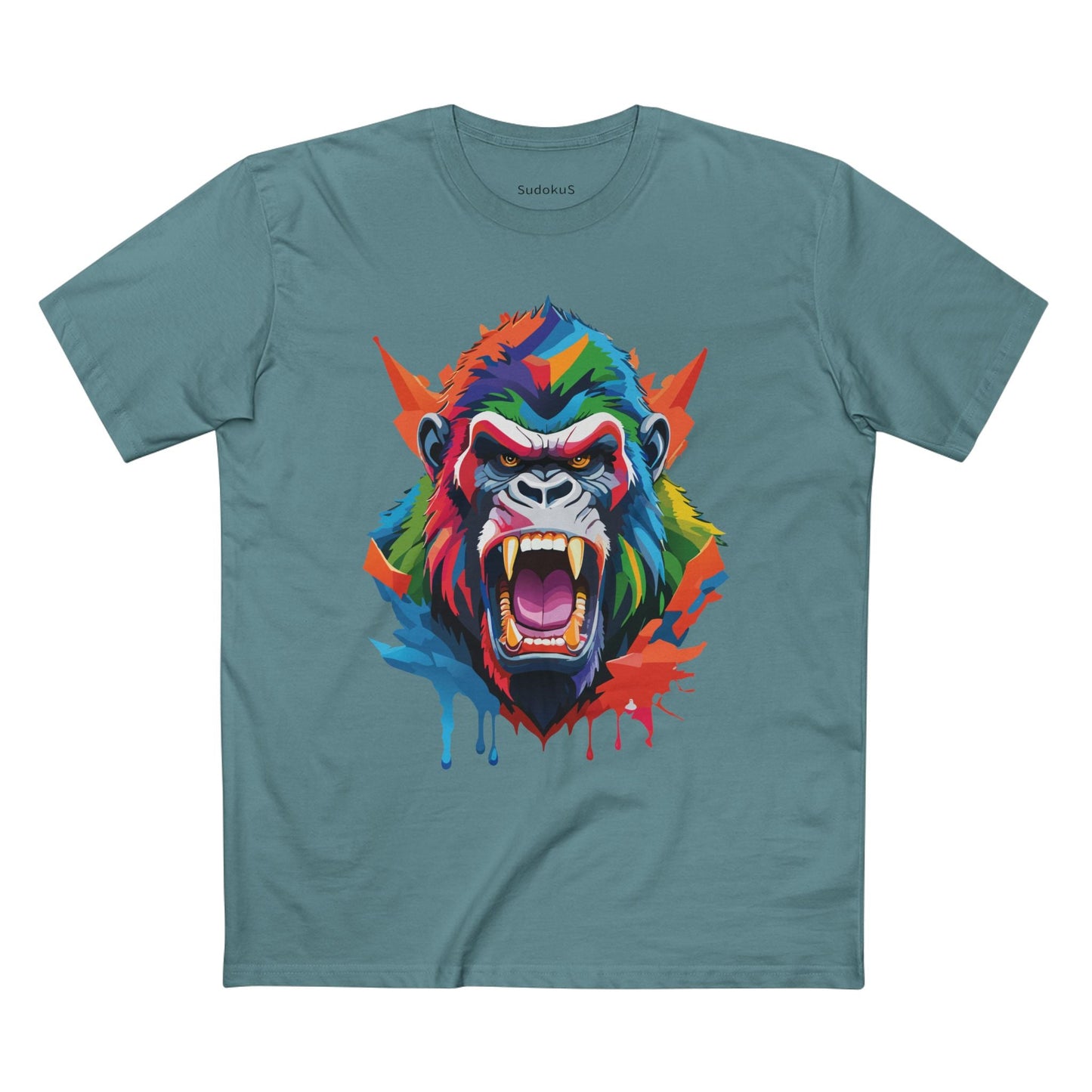 Gorilla Graphic Unisex 100 Cotton Staple Tee with Animal Design Artwork 9