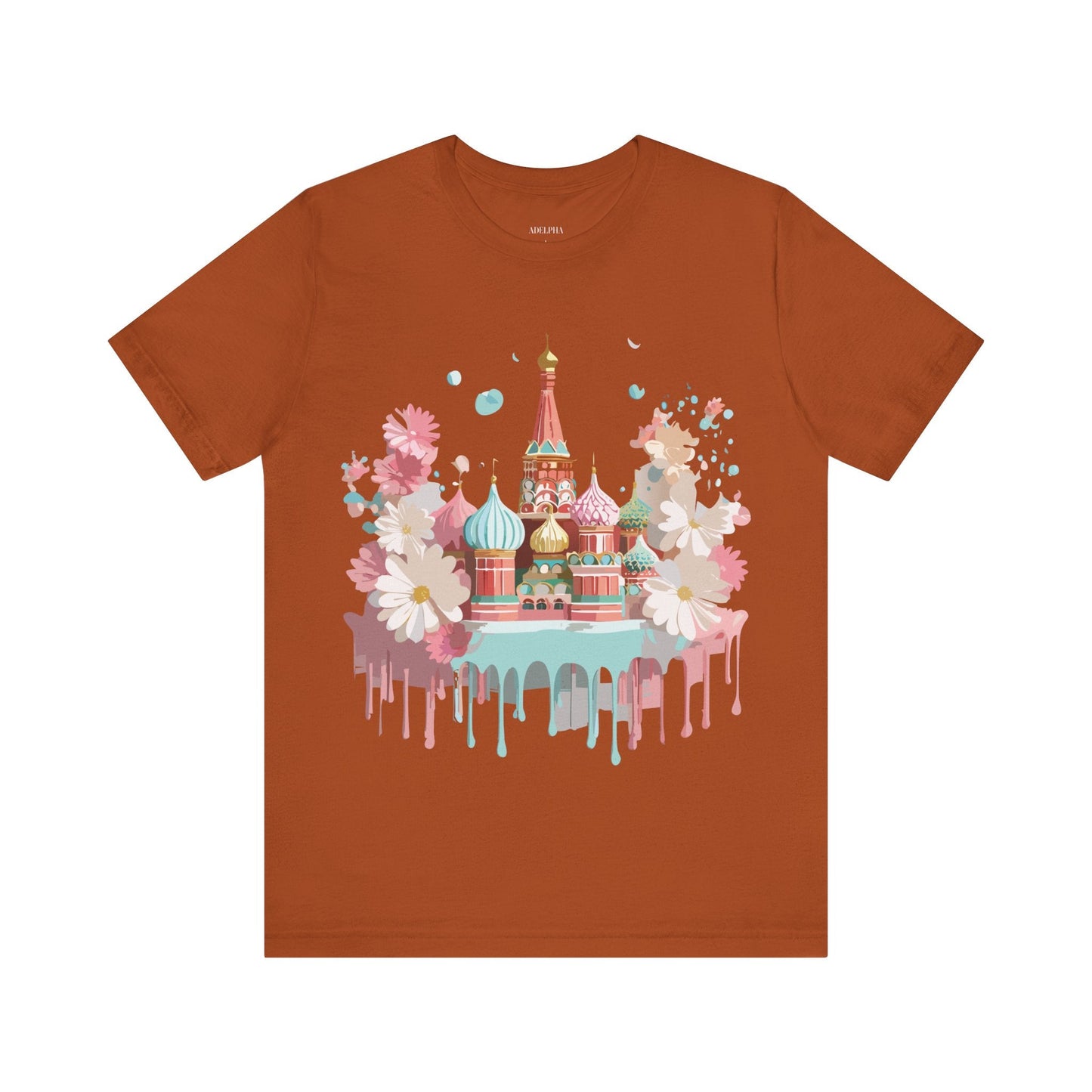 Unisex Moscow Tourist Shirt Graphic Tee by Adelpha Vintage Inspired Art Design Premium Quality
