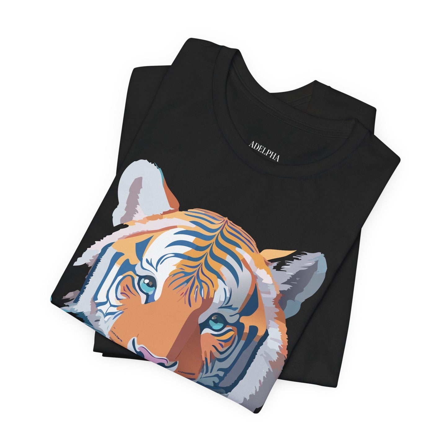 Tiger Graphic Tee Unisex Jersey Short Sleeve Vintage Inspired Artwork Adelpha Art Design
