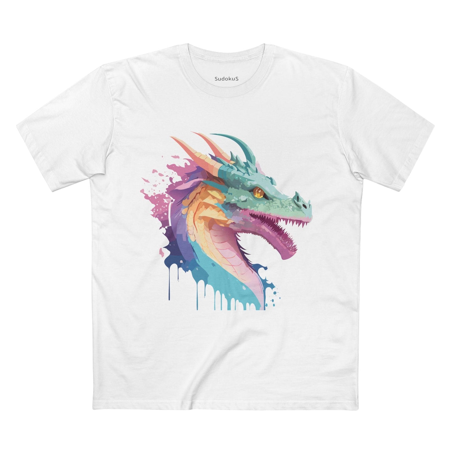 Dragon Graphic Unisex 100 Cotton Staple Tee 5