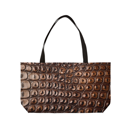 Leather Print Big Bag High-Quality 100% Spun Poly 24x13 Canvas Art Bag L-16