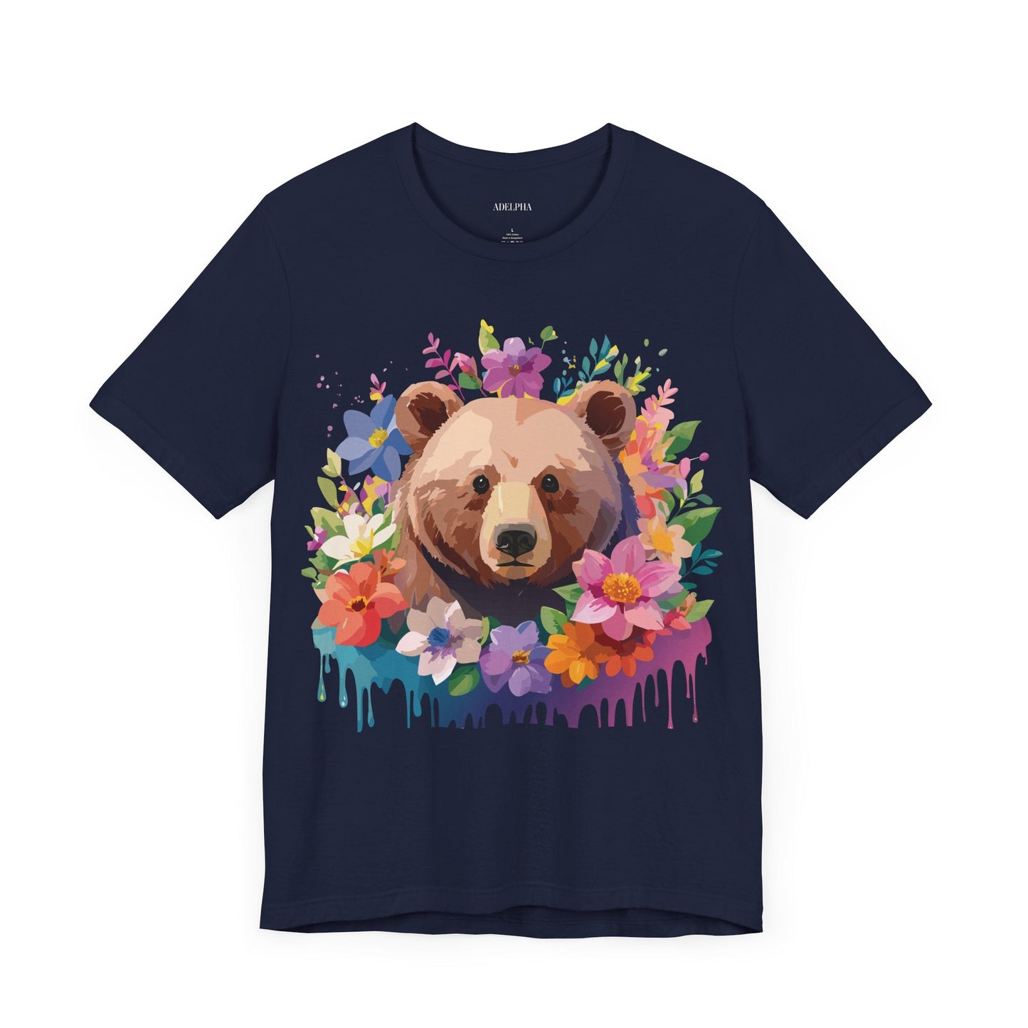 Bear Graphic Tee Adelpha Unisex Vintage Inspired Short Sleeve Shirt