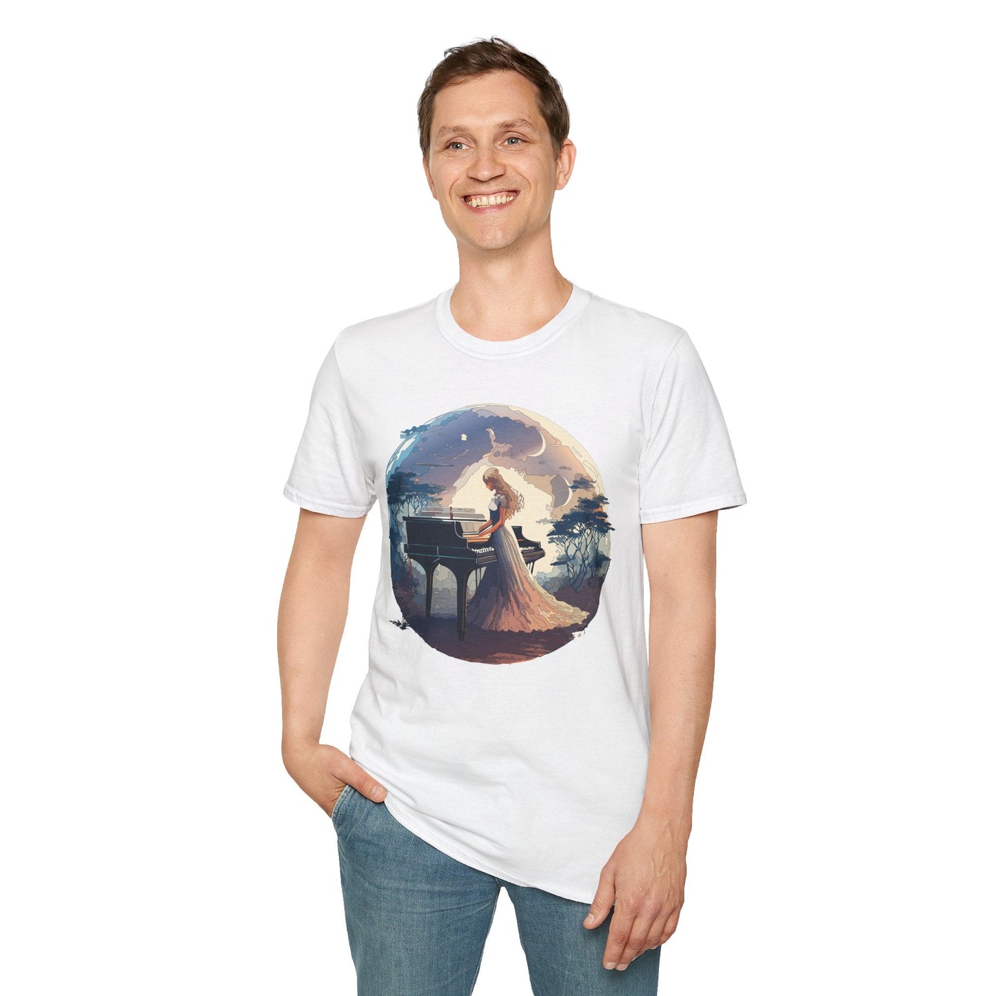 Womens Graphic T Shirts Art Design Shirt Unisex Softstyle Gildan 64000 Short Sleeve