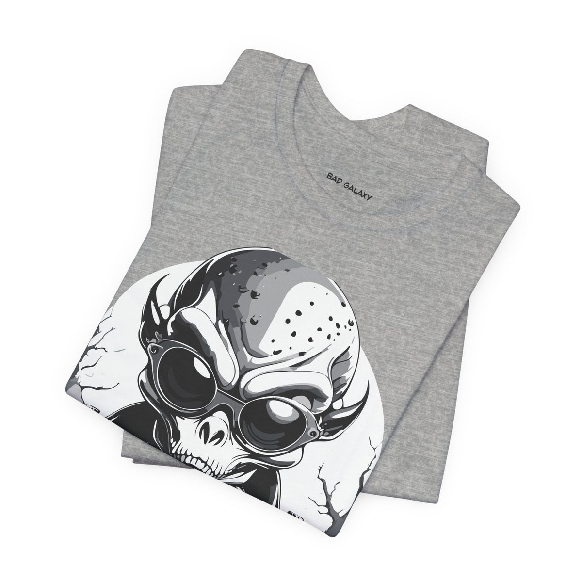 Alien Graphic Unisex Cotton Bella+Canvas Tee with Art Design b63