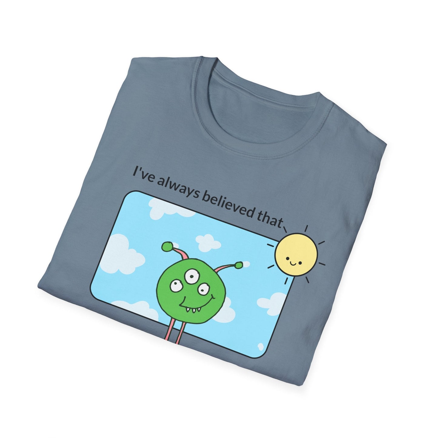 Alien Cartoon Humans Are Weird TShirt