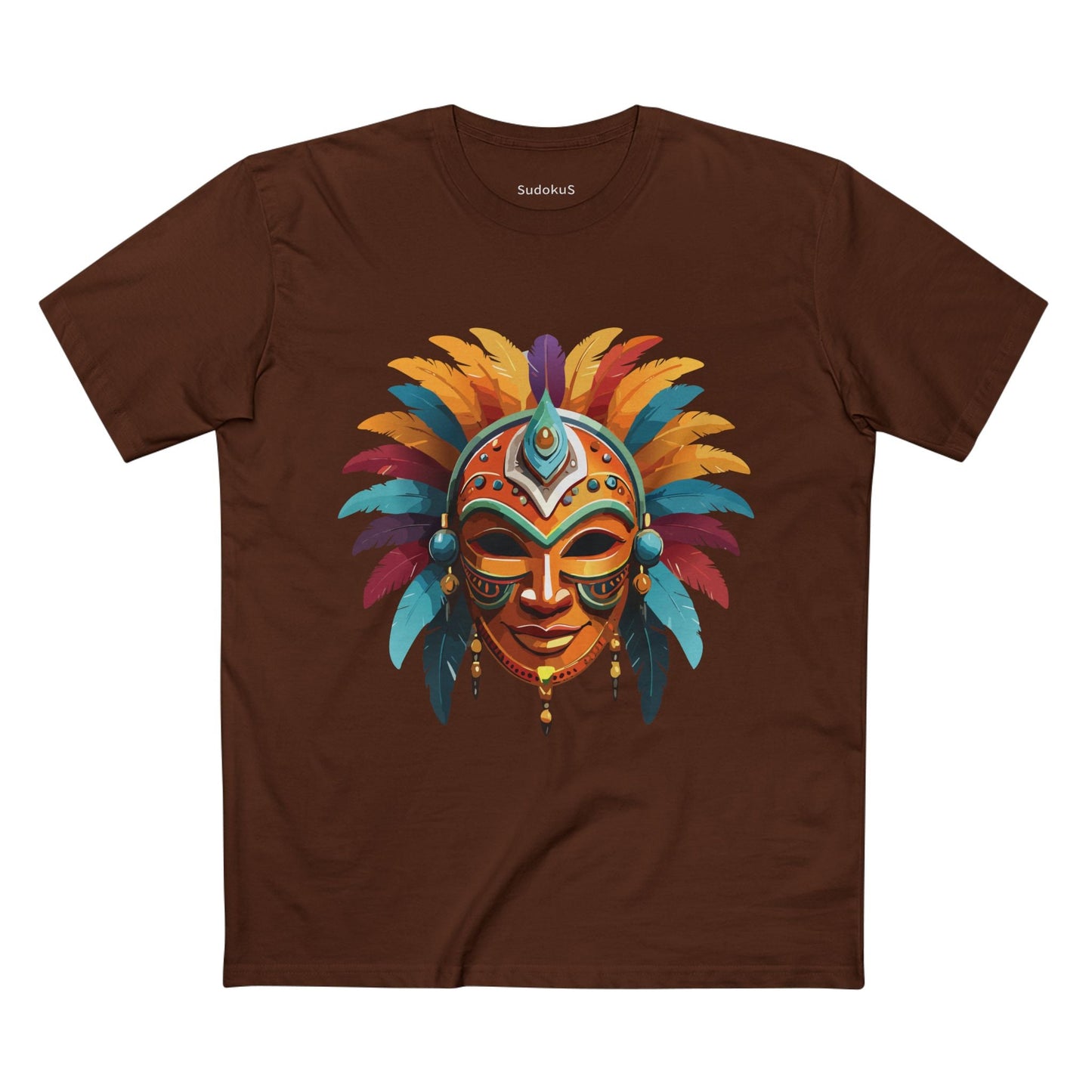 Mask Graphic Unisex 100 Cotton Staple Tee 4