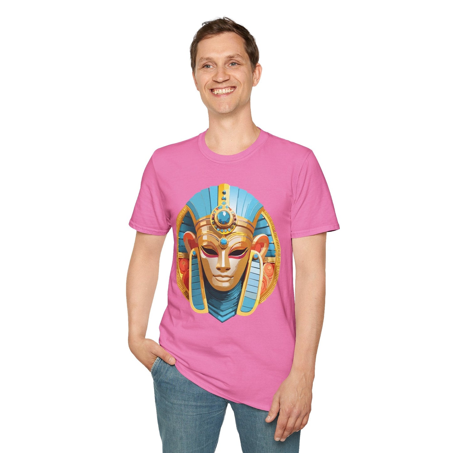 Mask Graphic Unisex Cotton Masquerade Design Artwork Tee 17