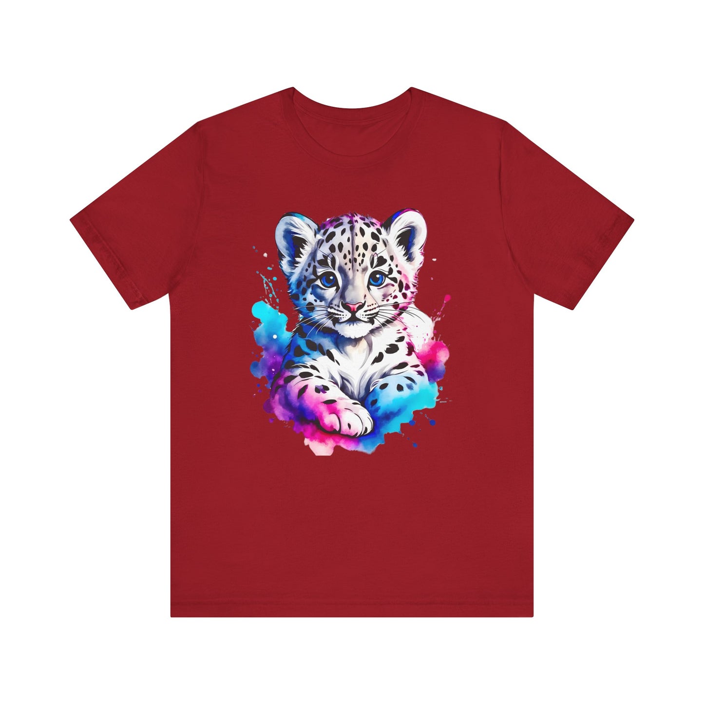 Baby Leopard Shirt, Cute Leopard Tee Shirt, Animal T-Shirt, Gepard Top, Animal Tees, Art Design T-Shirt, Graphic Tee