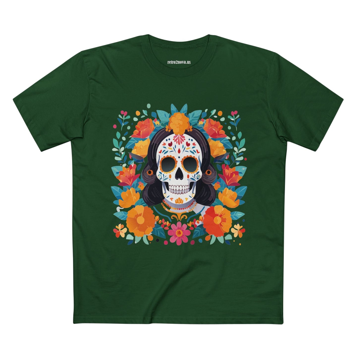 Retro2Nova Skull Shirt Unisex Skeleton Tee Premium Cotton Art Collection Design Edition