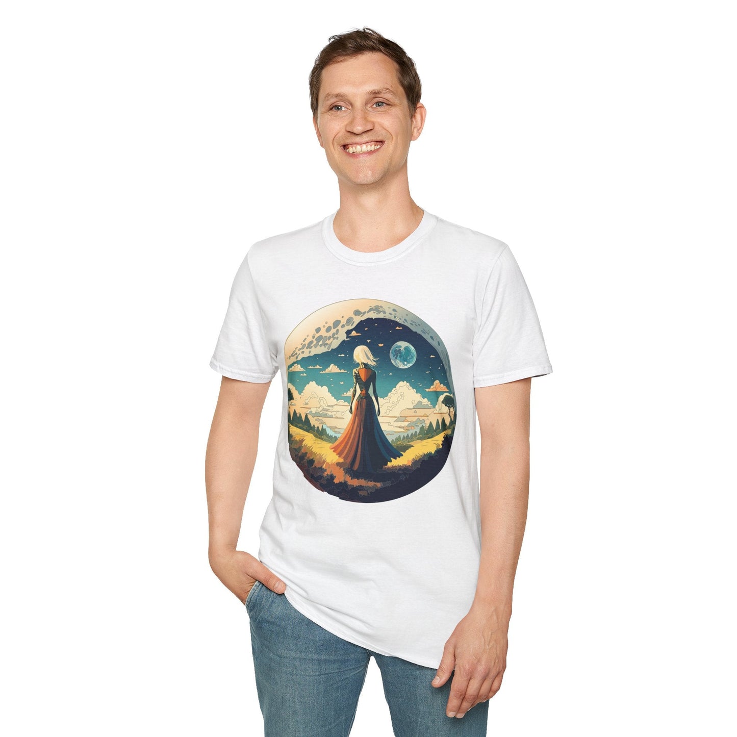 Womens Graphic T Shirts Art Design Tee Unisex Softstyle 64000 Cotton Tee Comfortable Everyday Wear