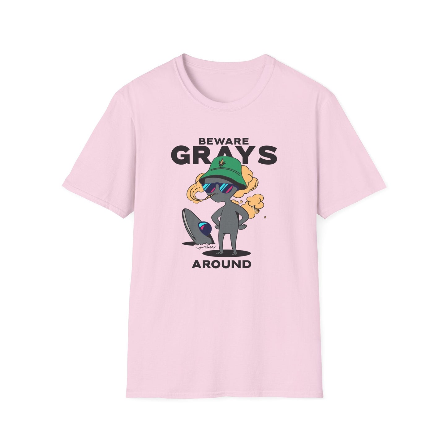 Funny Aliens UFO Graphic Unisex Cotton T-Shirt  18