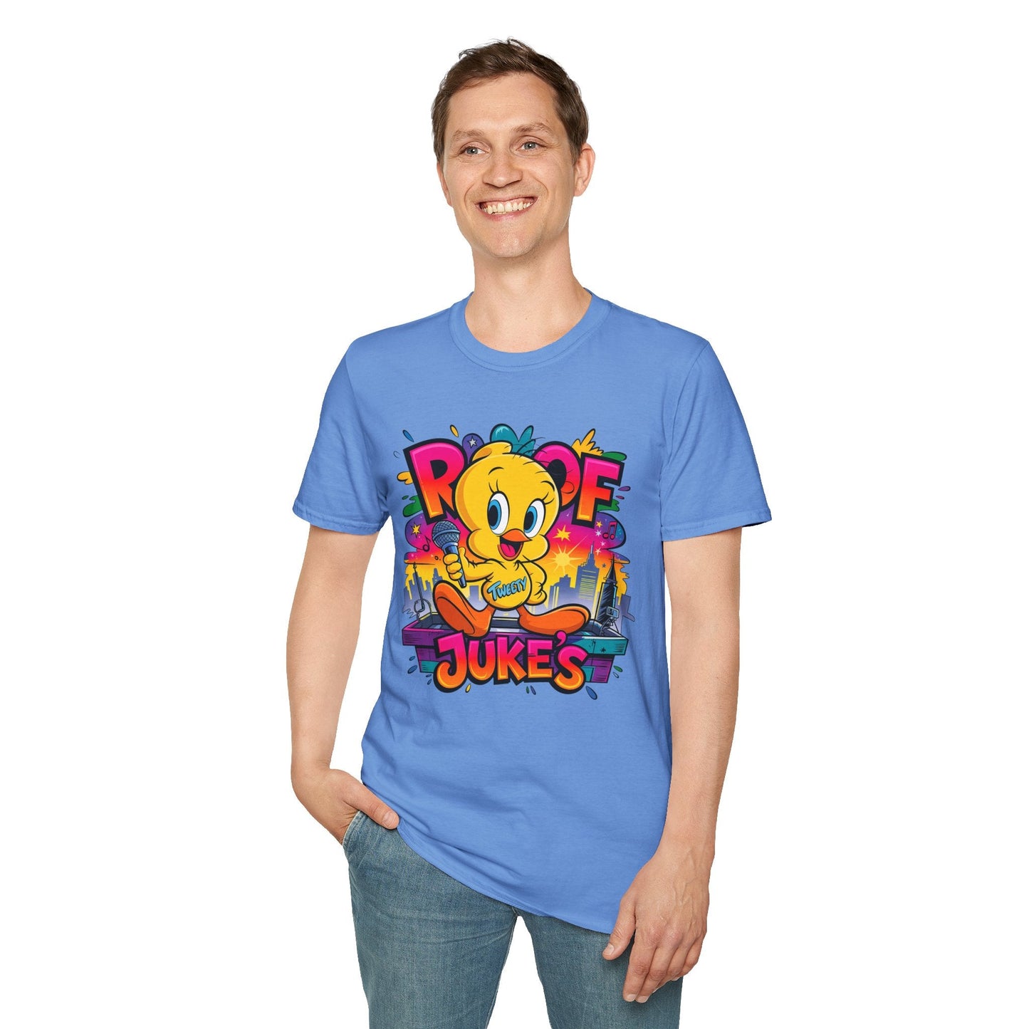 Unisex Cartoon T Shirt With Animation Design Versatile Funny Animals Tee Shirt Gildan Softstyle