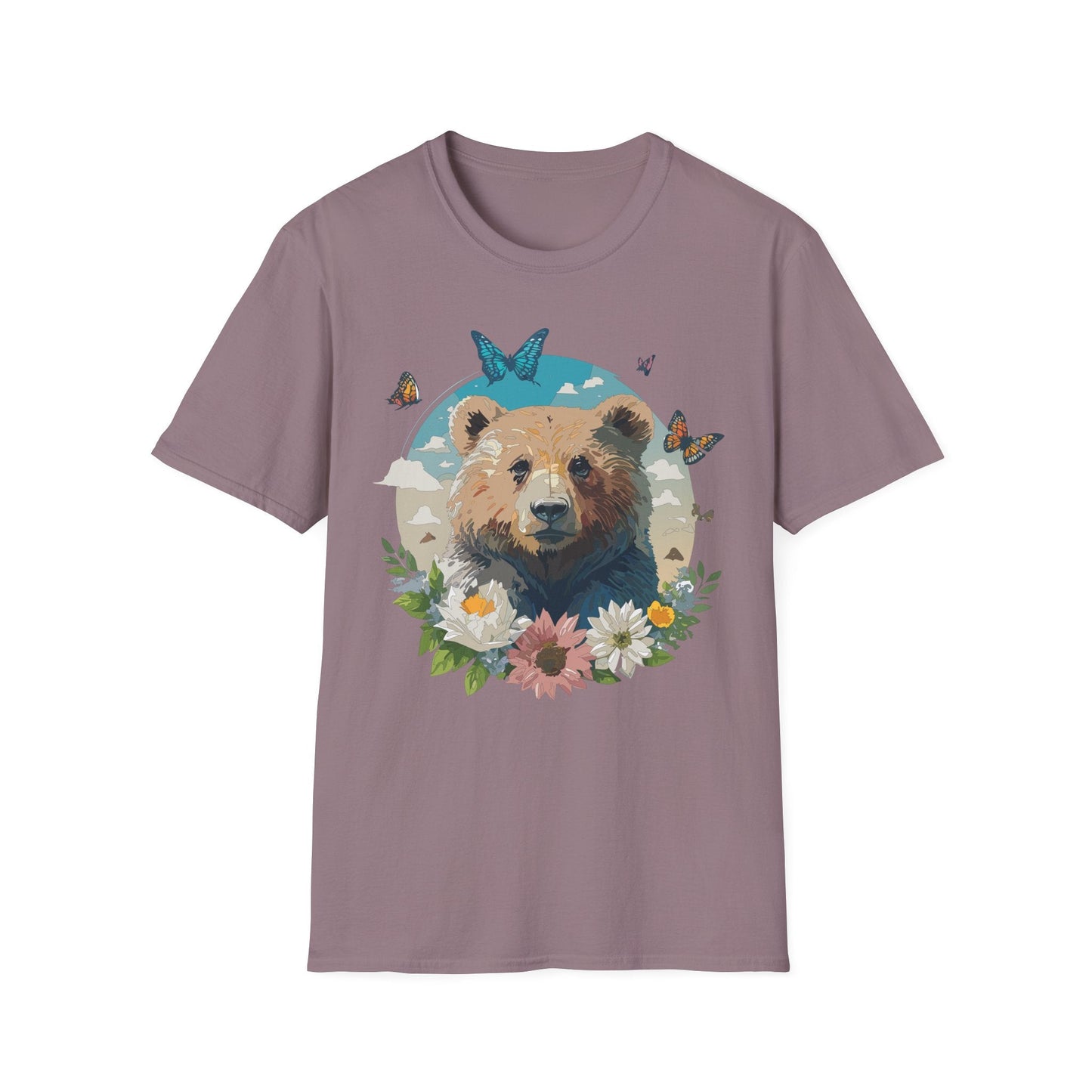 Bear Shirt Teddy Bear Tee Unisex Gildan Softstyle 100 Percent Ring Spun Cotton Tee