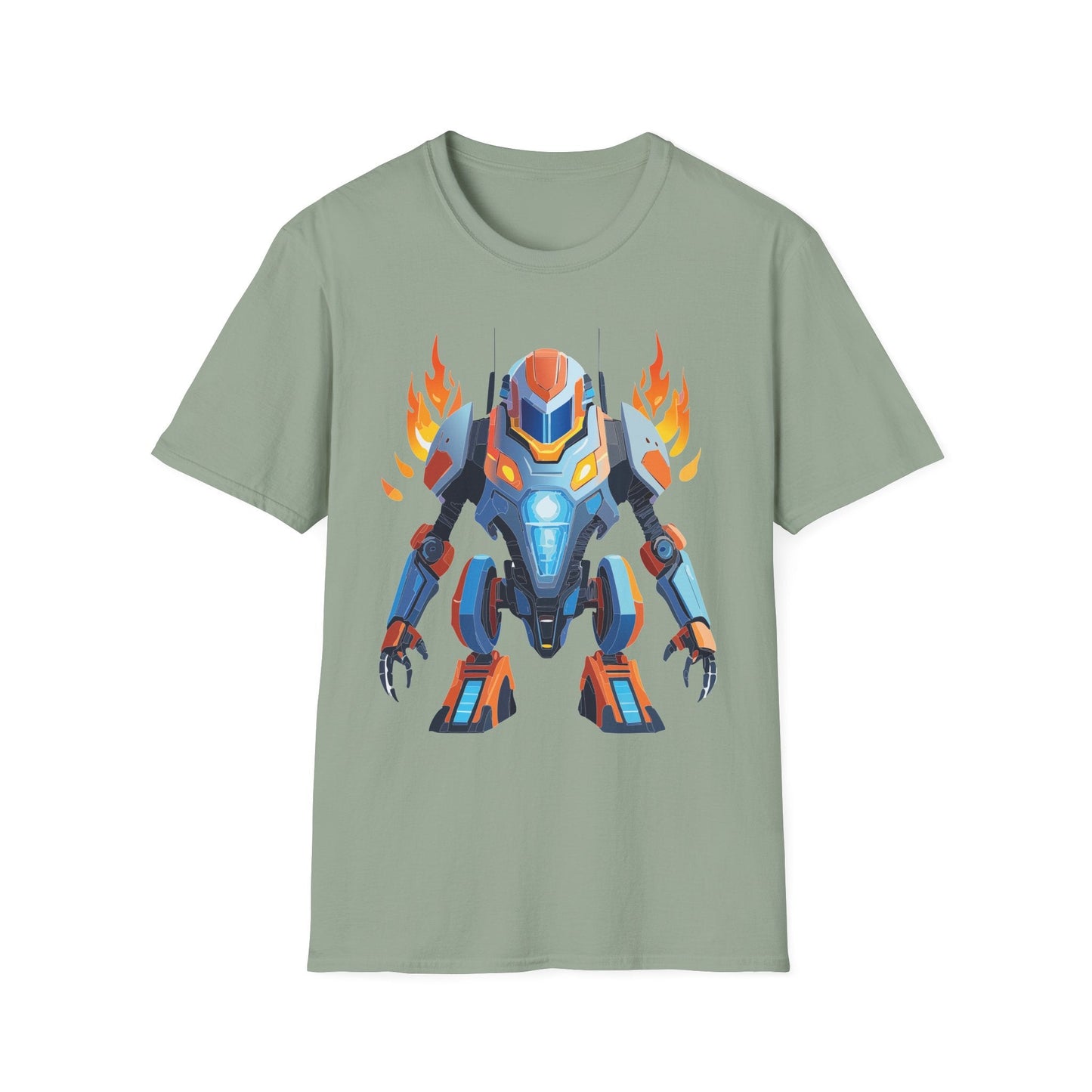 Cyborg Tee Unisex Robot Shirt Terminator Shirt Art Design Gildan Softstyle 64000 Cotton Tee