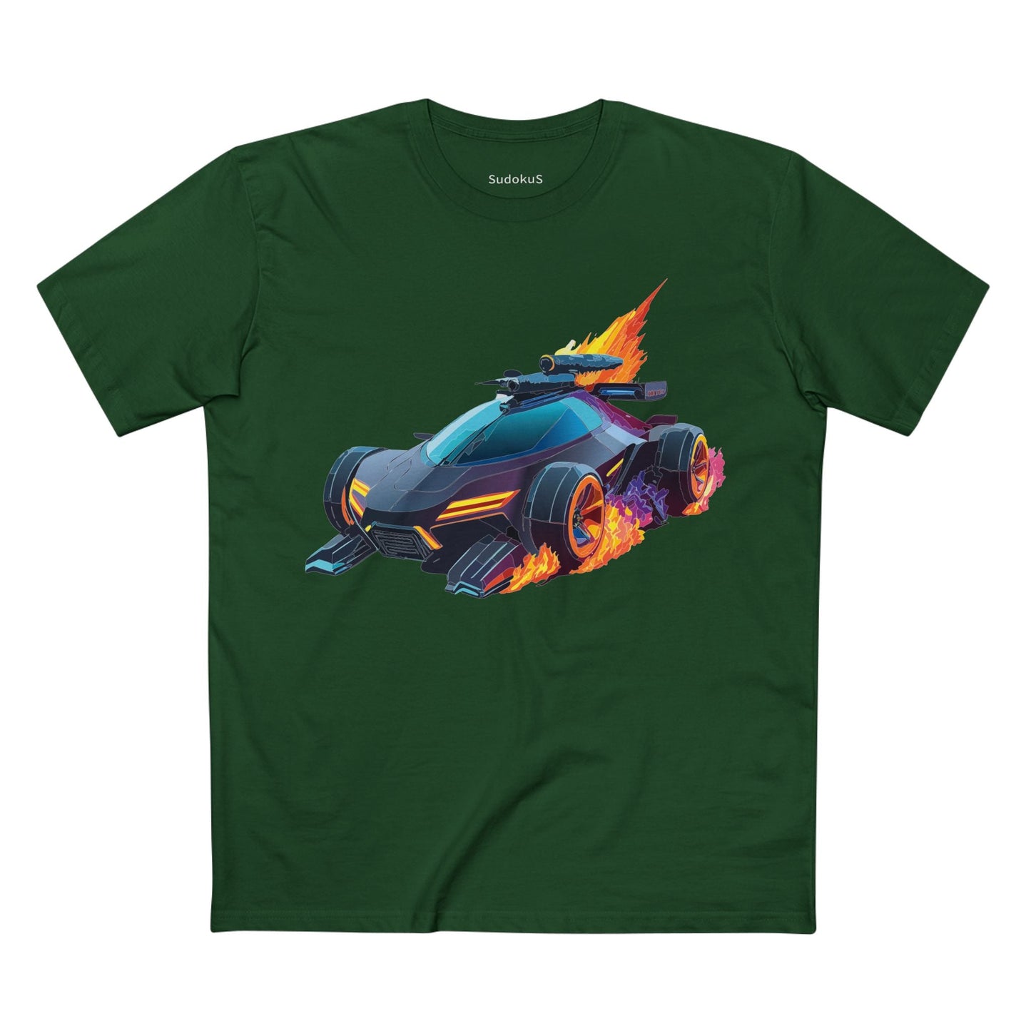Car Graphic Unisex 100 Cotton Staple Tee 15