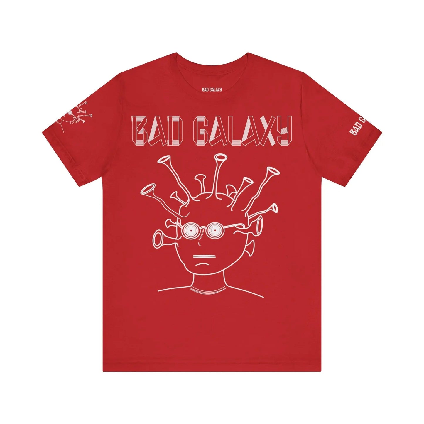 Tee Shirt With Alien From Bad Galaxy 100 Percent Cotton Eco Friendly Inks Made In USA