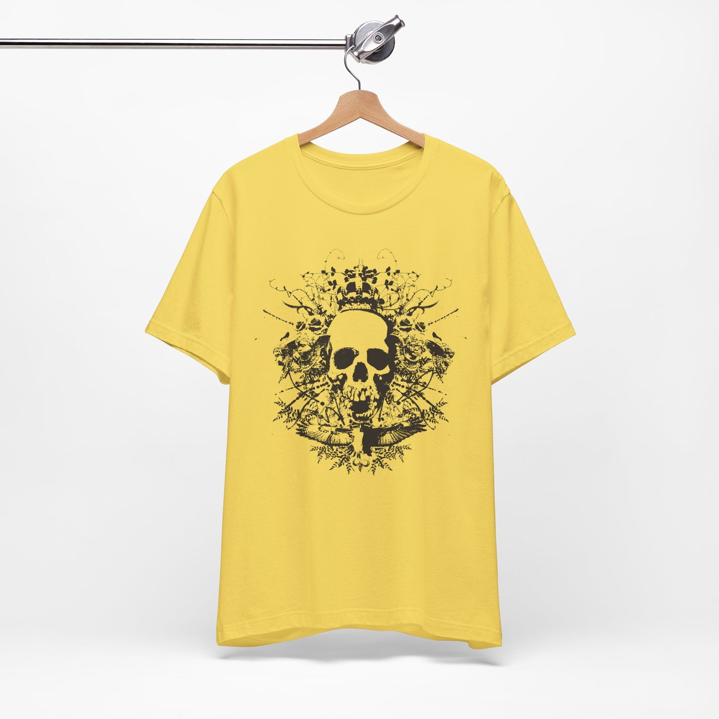 Dark Skull Graphic Design Tee, Skull Shirt, Vintage Tees, Art Design T-Shirt, Vintage Graphic Tee, Art Shirts with Skulls