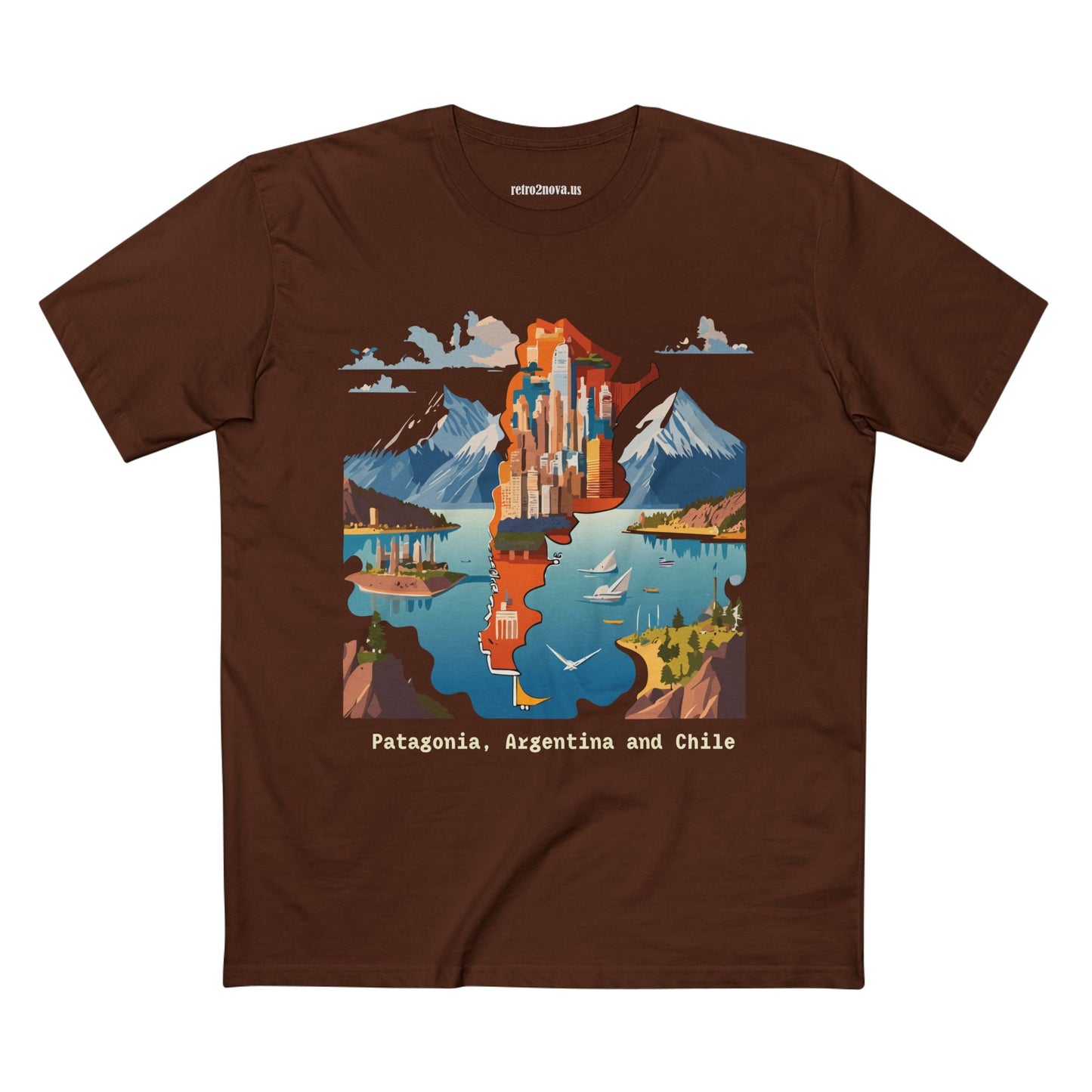 Travel Shirt For Tourists Unisex Premium Cotton Tee With Original Art Design By Retro2Nova