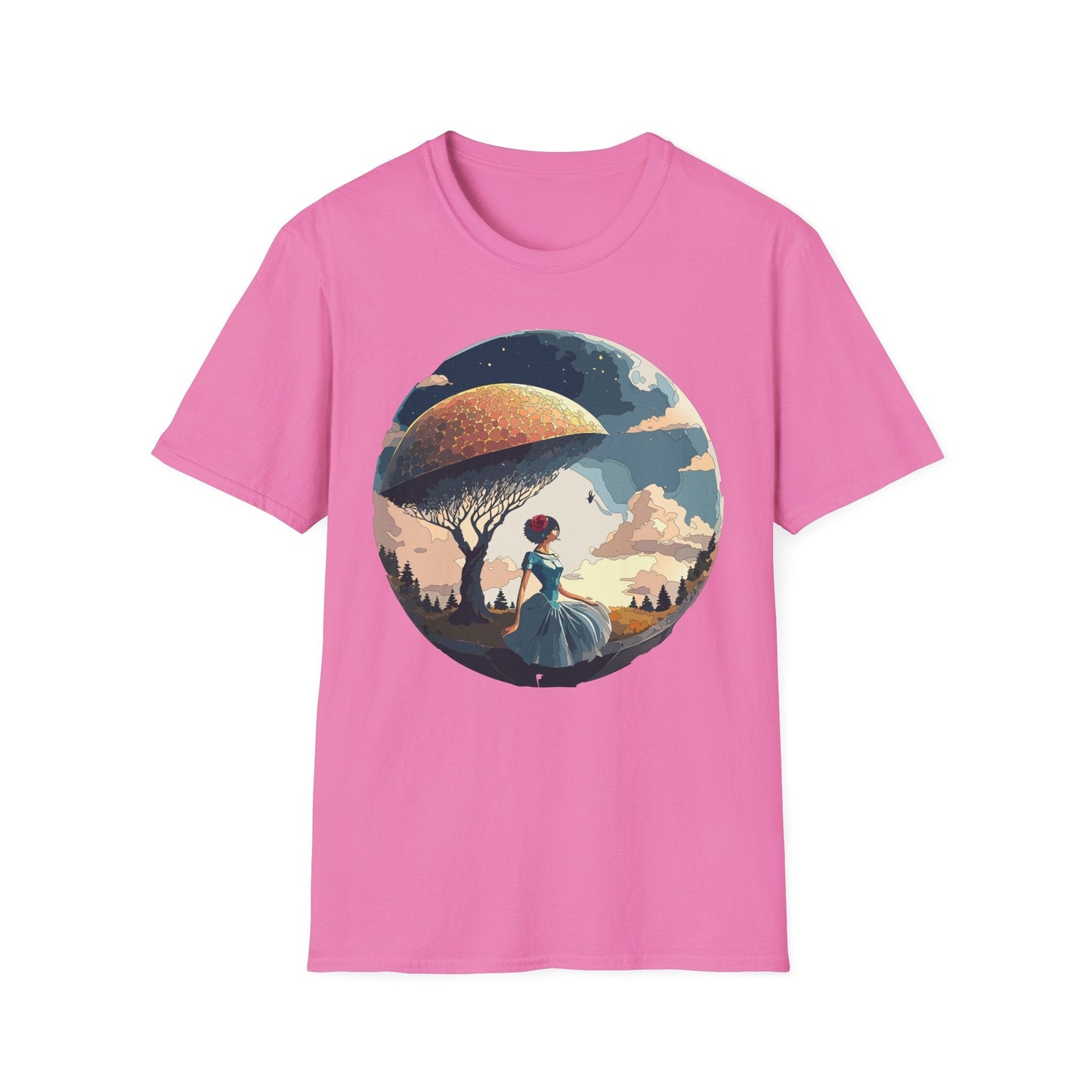 Womens Ladies Graphic T Shirts Art Design Shirt Gildan Softstyle 64000 Unisex Tee
