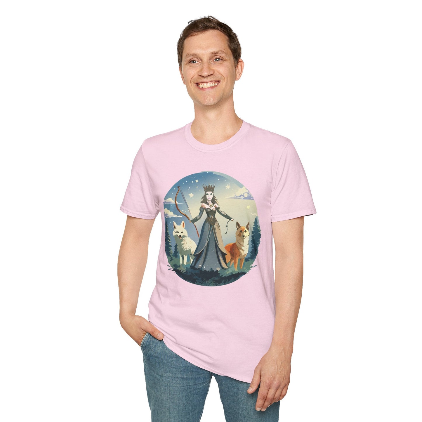 Women Graphic T Shirt Art Design Tee Unisex Softstyle Cotton Gildan 64000 Premium Comfort