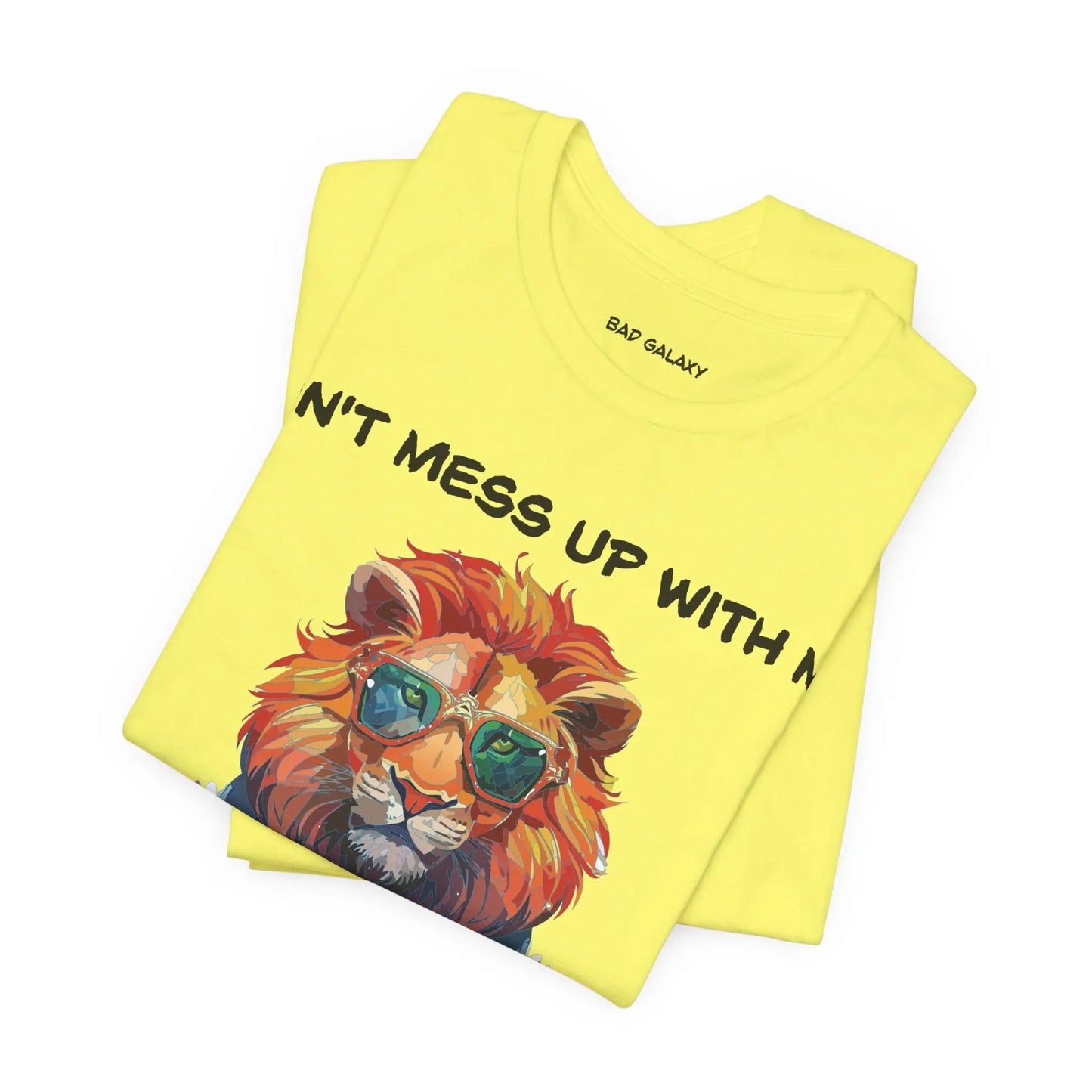 Bad Galaxy Animal T Shirt Made To Order 100 Percent Cotton Tee With Eco Friendly Inks Designed In US