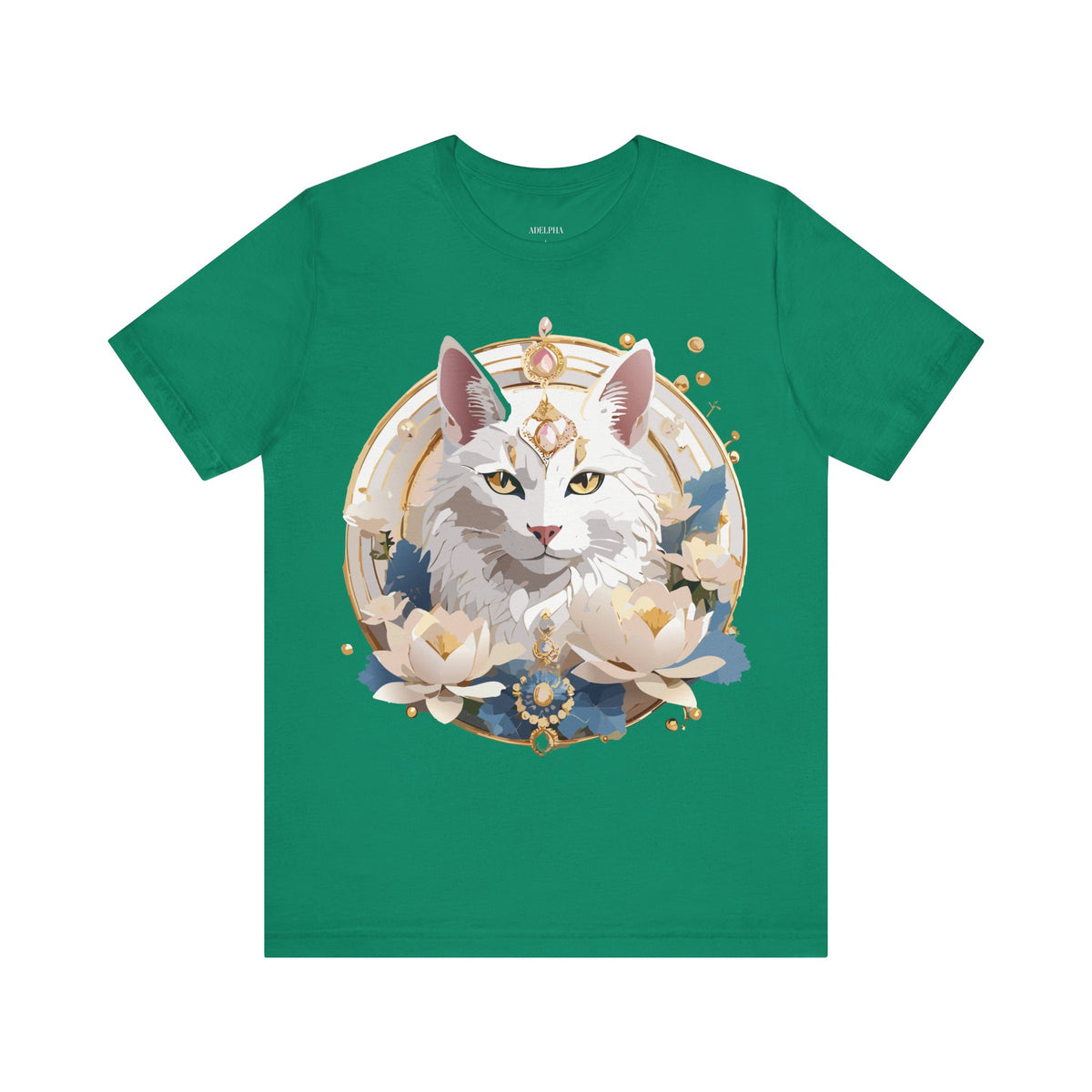 Medallion Graphic Unisex Cotton Bella+Canvas Tee with Art Design d75