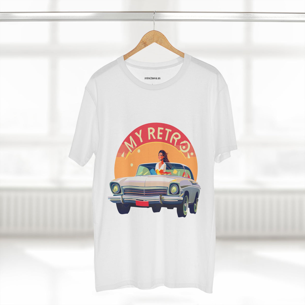 Retro Car Vintage Graphic Tee Staple Unisex 100 Cotton Tee Shirt - RC-26