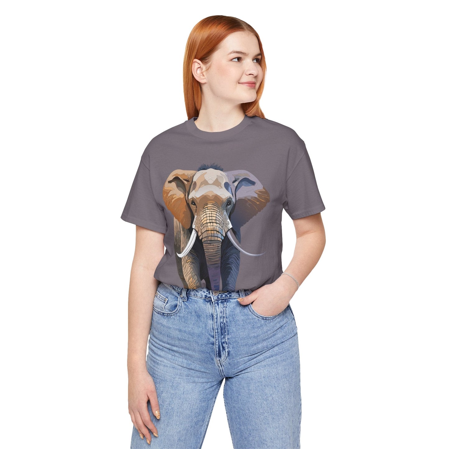 Unisex Animal Art Design Tee Shirt With Wildlife Animals Short Sleeve Everyday Comfort