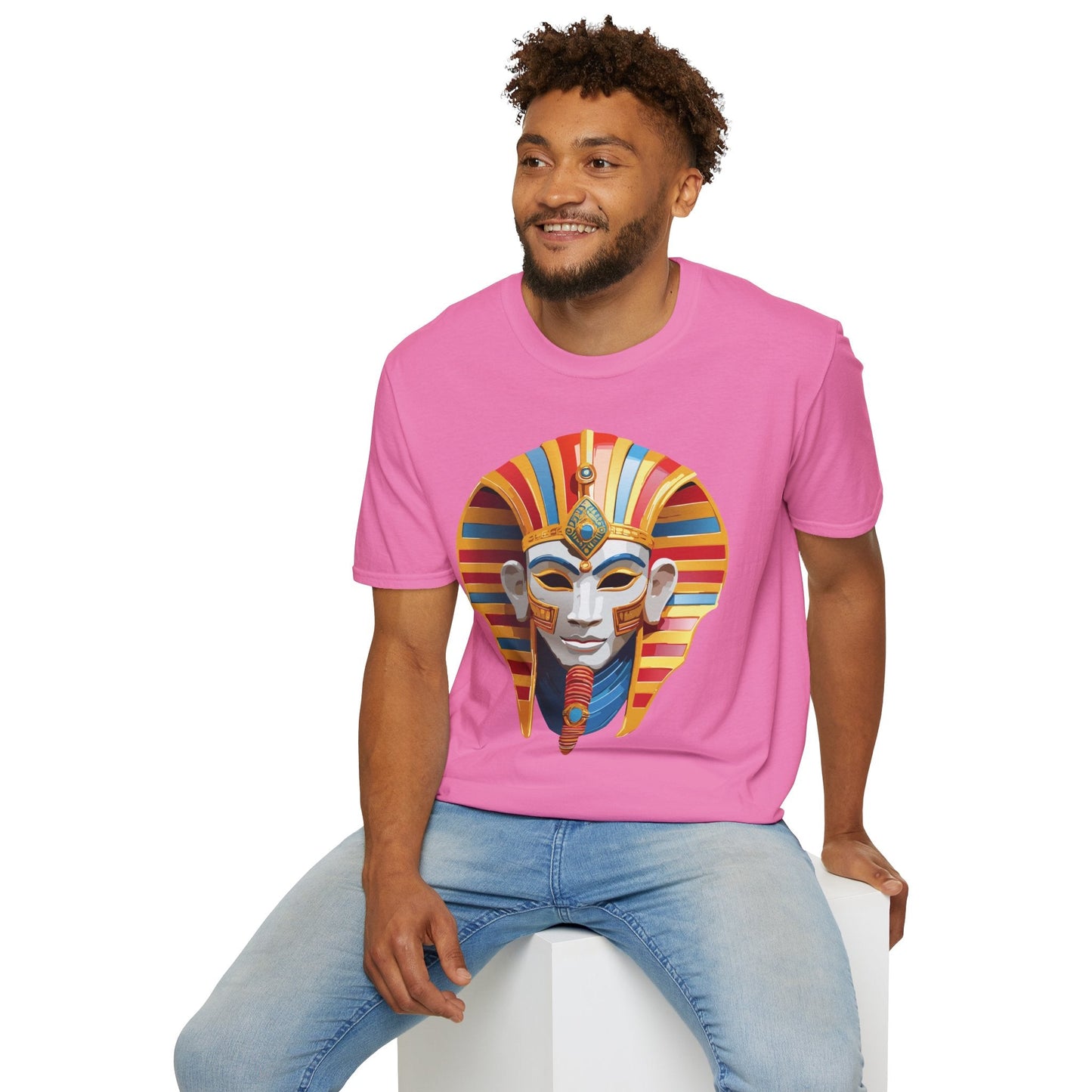 Mask Graphic Unisex Cotton Masquerade Design Artwork Tee 18