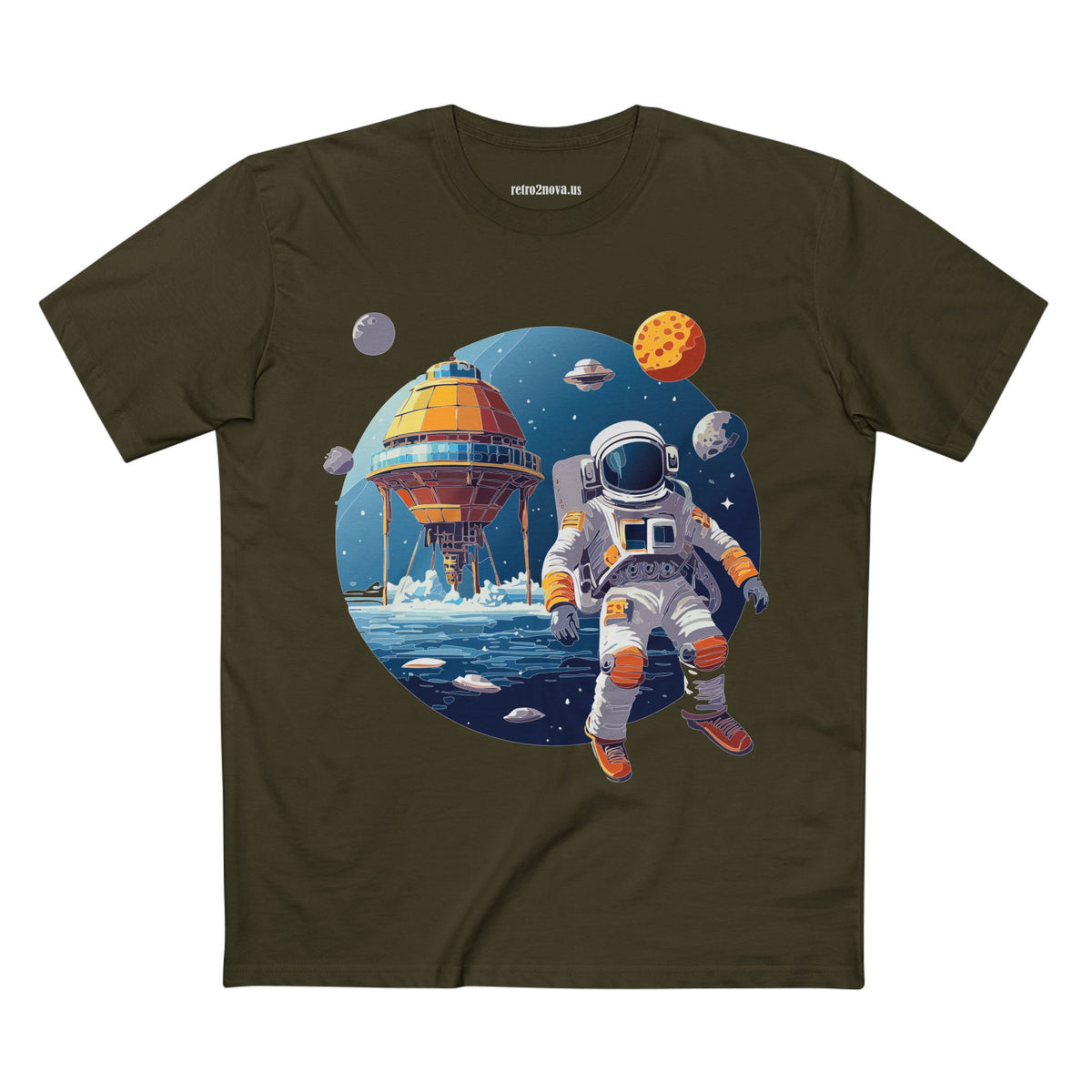 Cosmos Astronaut Graphic Tee Staple Unisex 100 Cotton Tee Shirt - CS-38