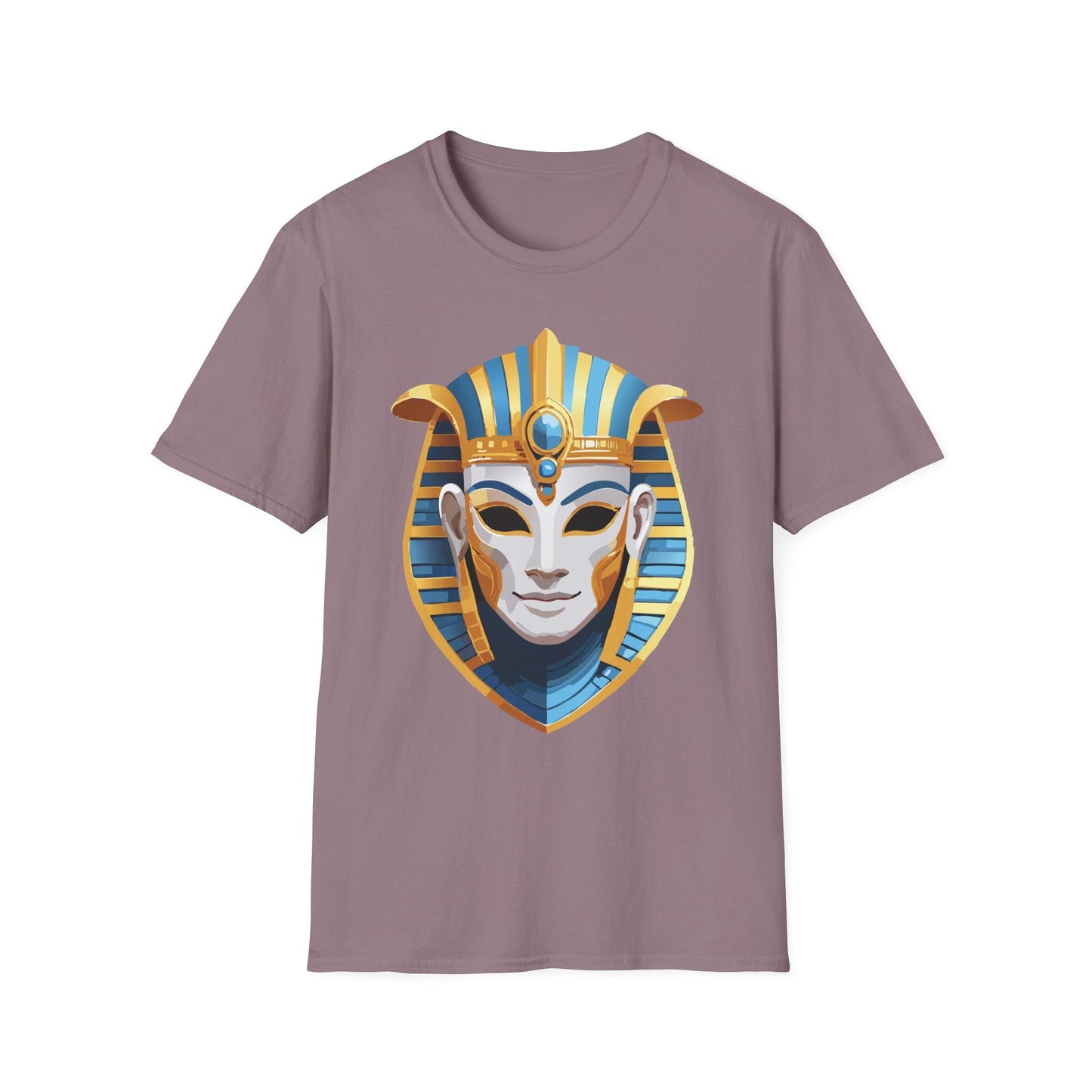 Mask Tee Shirt Unisex Gildan Softstyle 64000 Cotton Tee With Masquerade Design Artwork