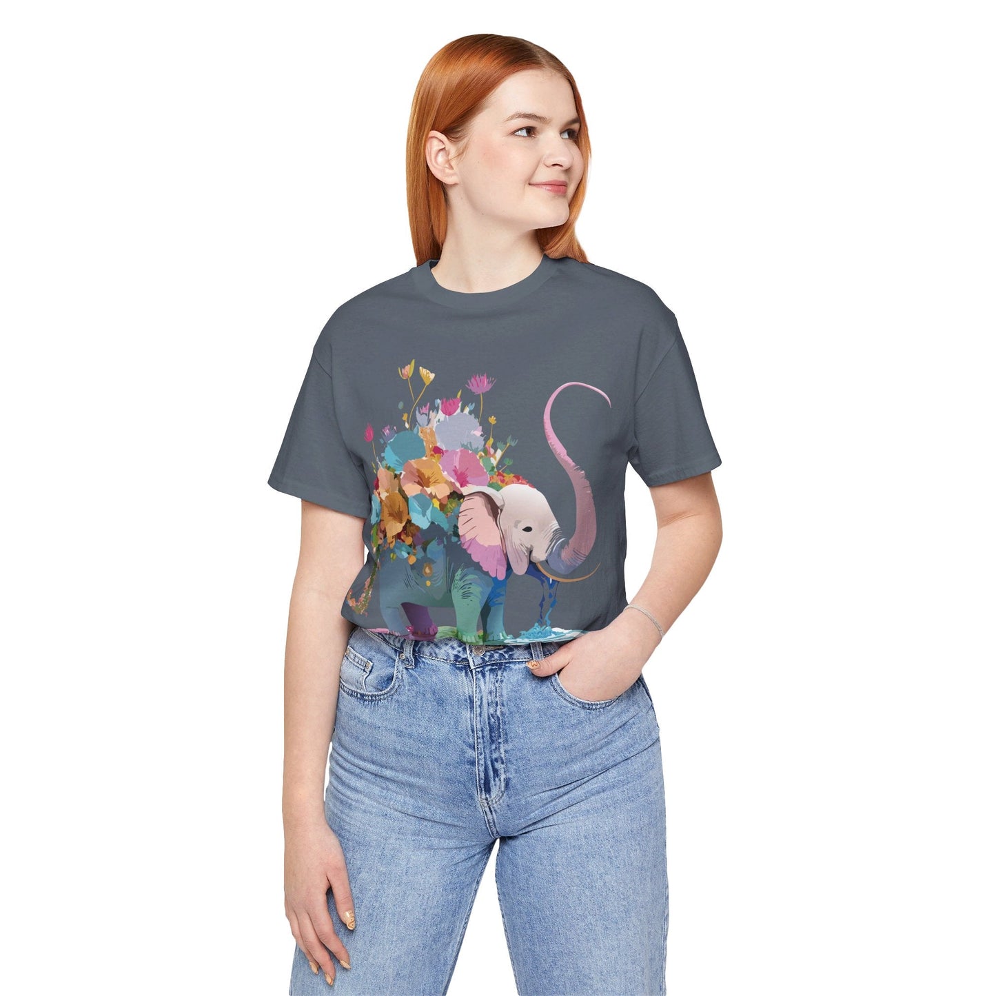 Elephant Graphic T Shirt Unisex Vintage Inspired Art Tee Adelpha Short Sleeve Artwork