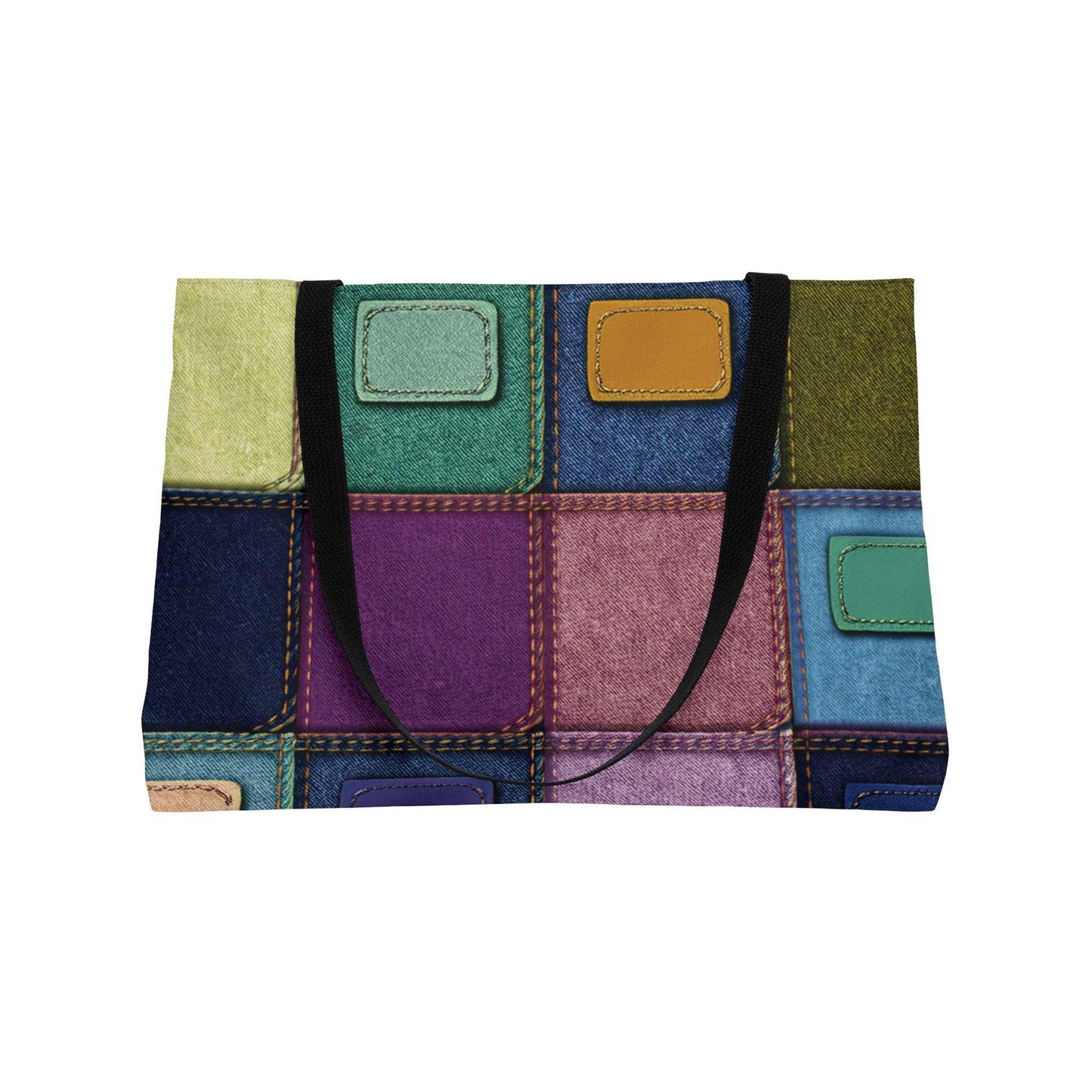Denim Color Imitation Print Unisex  Yoga Bag  Spun Polyester 24x13 Canvas Gym Bag 26-2